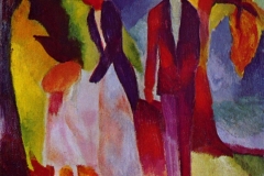 August Macke: Leute am blauen See