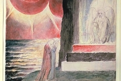 William Blake: Dante und Virgil vor dem Tor des Fegefeuers