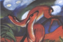 Franz Marc: Rote Rehe