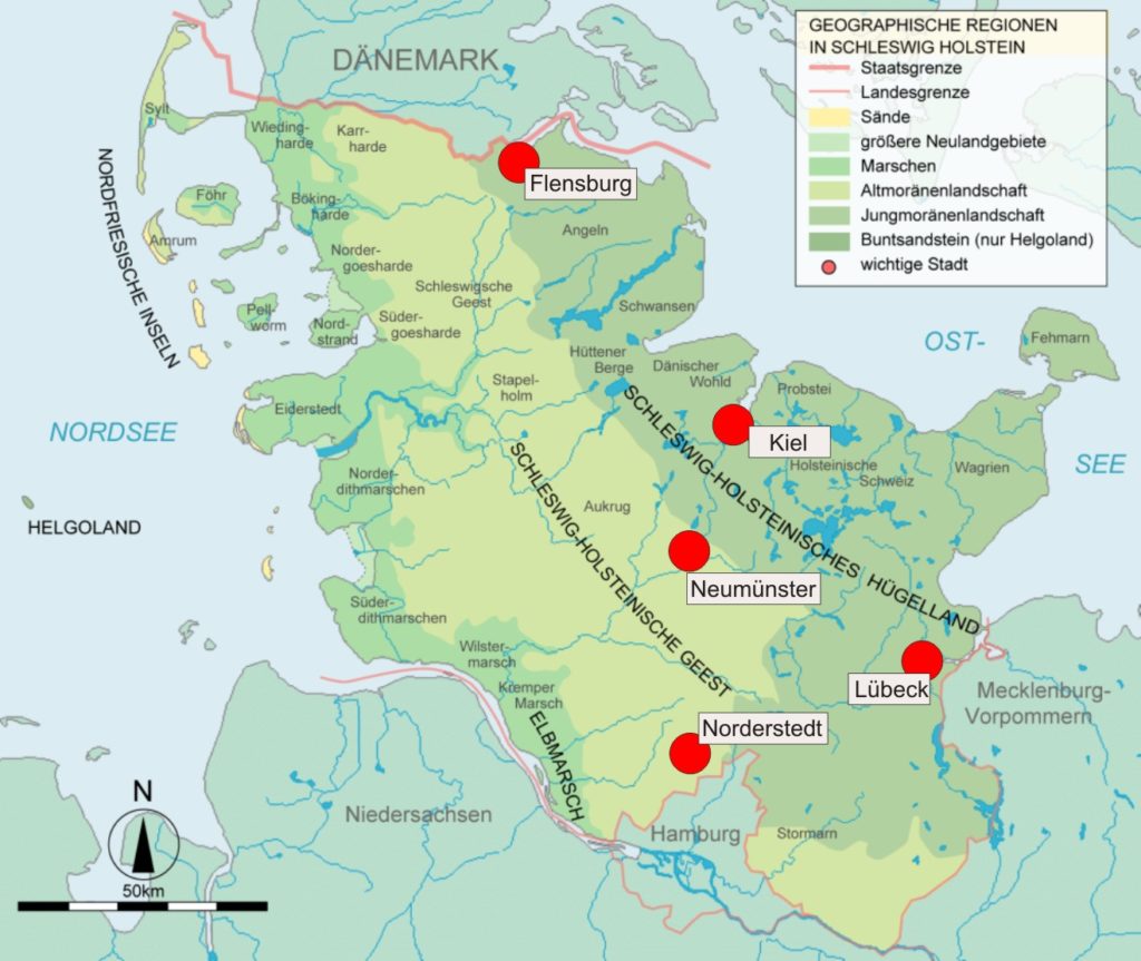 Schleswig holstein карта